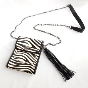 Rarities by Carol Brodie Calf Skin Zebra Print Bag